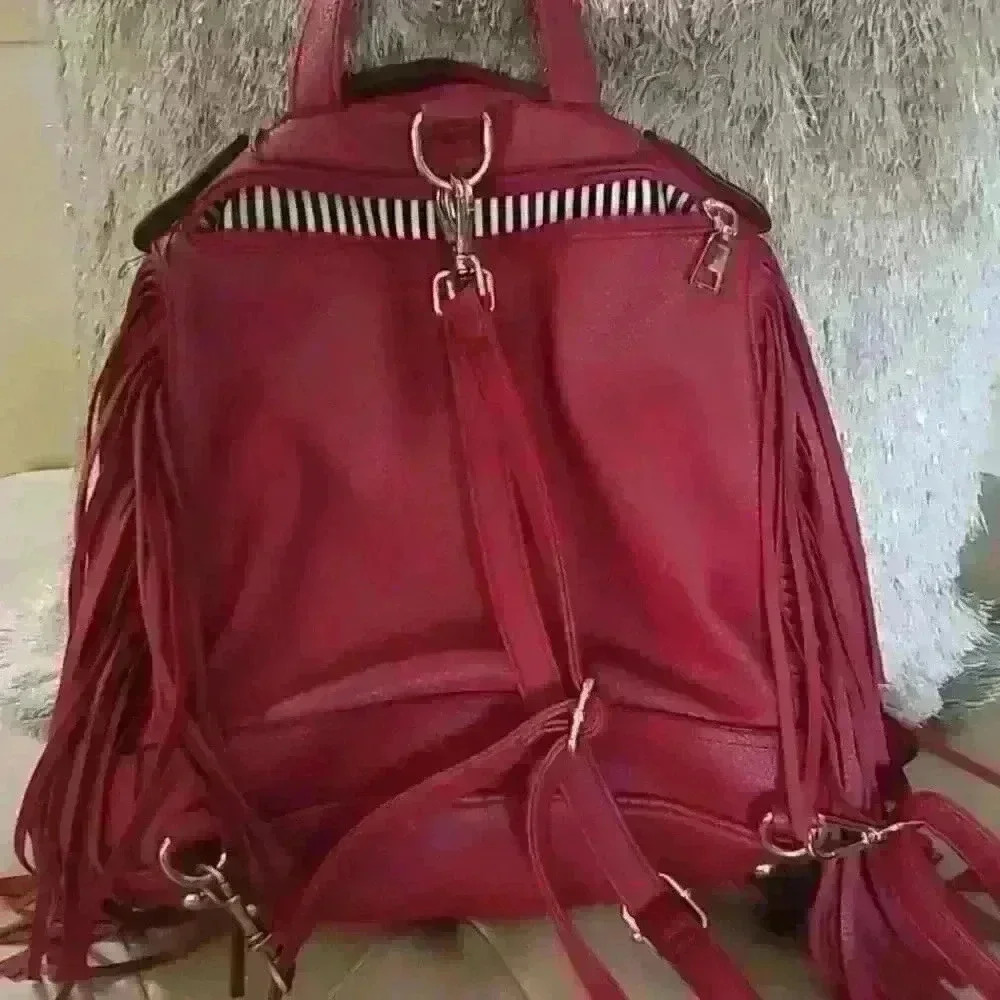 Biker Jacket Backpack Red - Picture 2 of 2